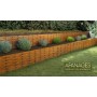 fascine en acier corten tressé