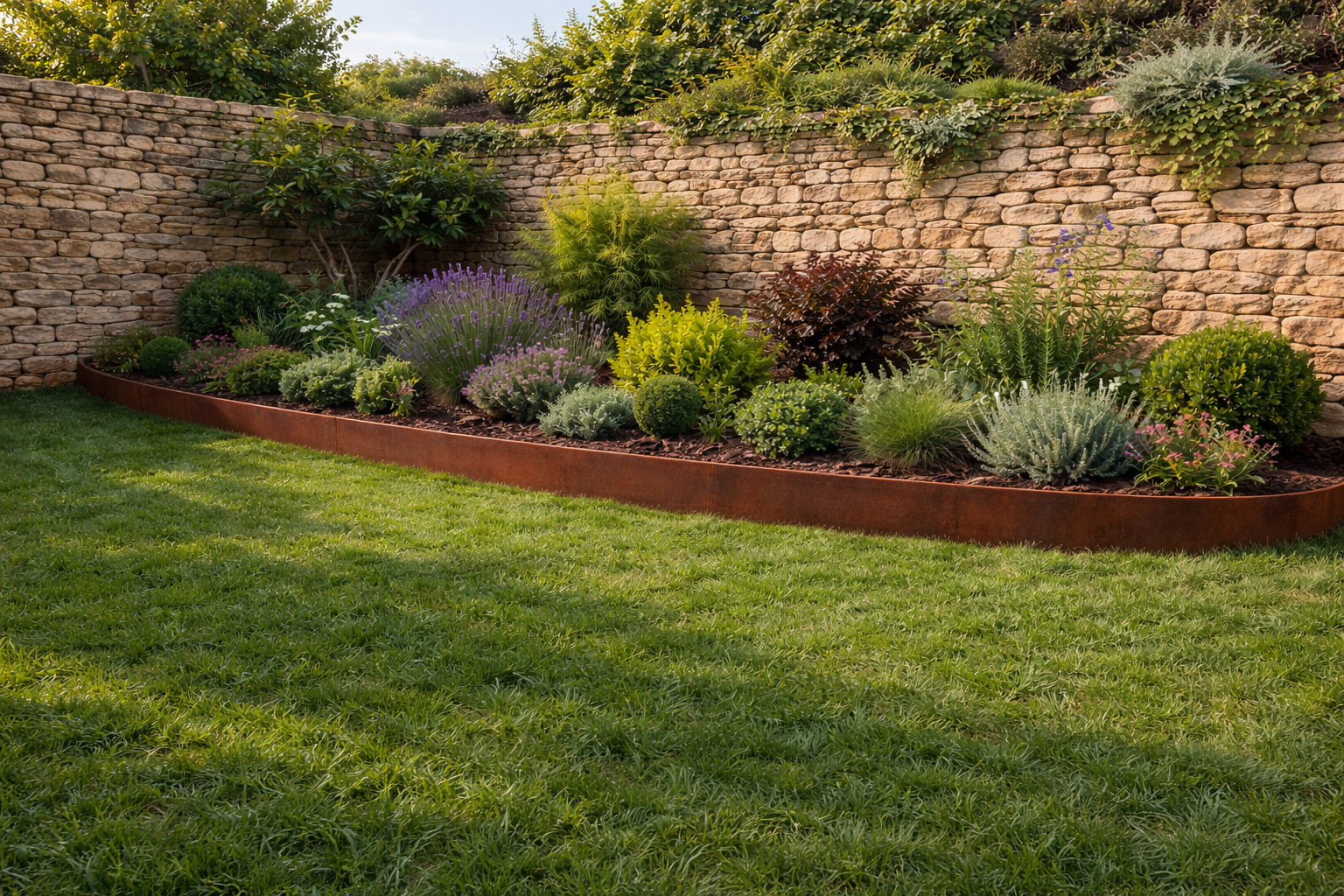 bordure-volige-corten-sur-mesure-jardin-massif-paysagiste