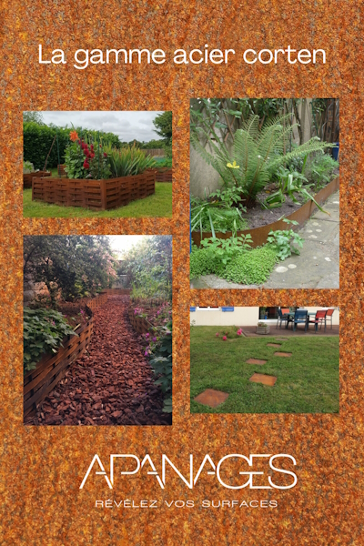les produits Apanages Jardin en acier corten