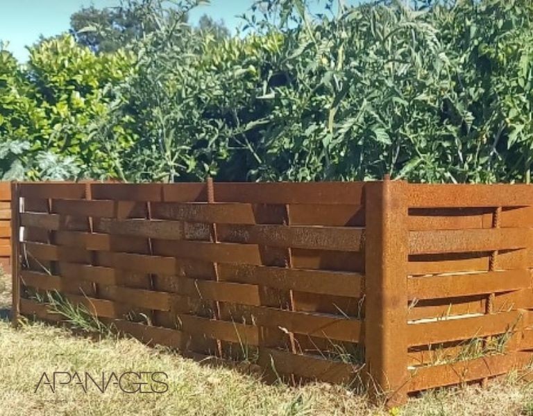 INSTALLER UN POTAGER EN ACIER CORTEN - CHOISISSEZ PARMI 105 DIMENSIONS STANDARDS