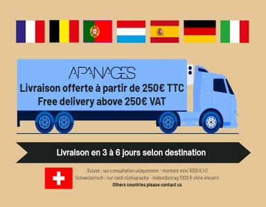 APANAGES, LIVRAISONS EN EUROPE... ET AILLEURS !